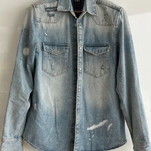 Zara Light Blue Denim Jacket